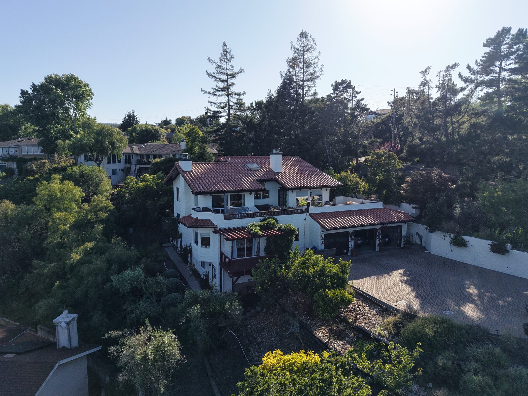 Hillside aerial still