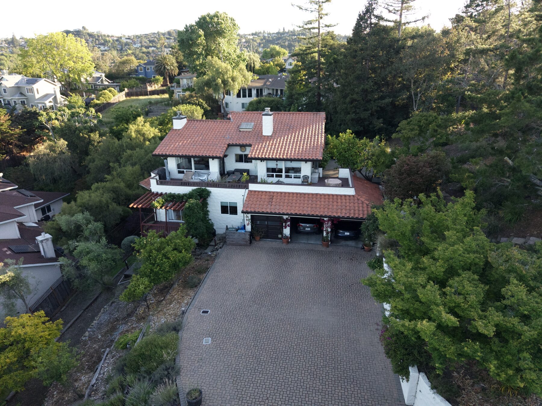 Hillside aerial still